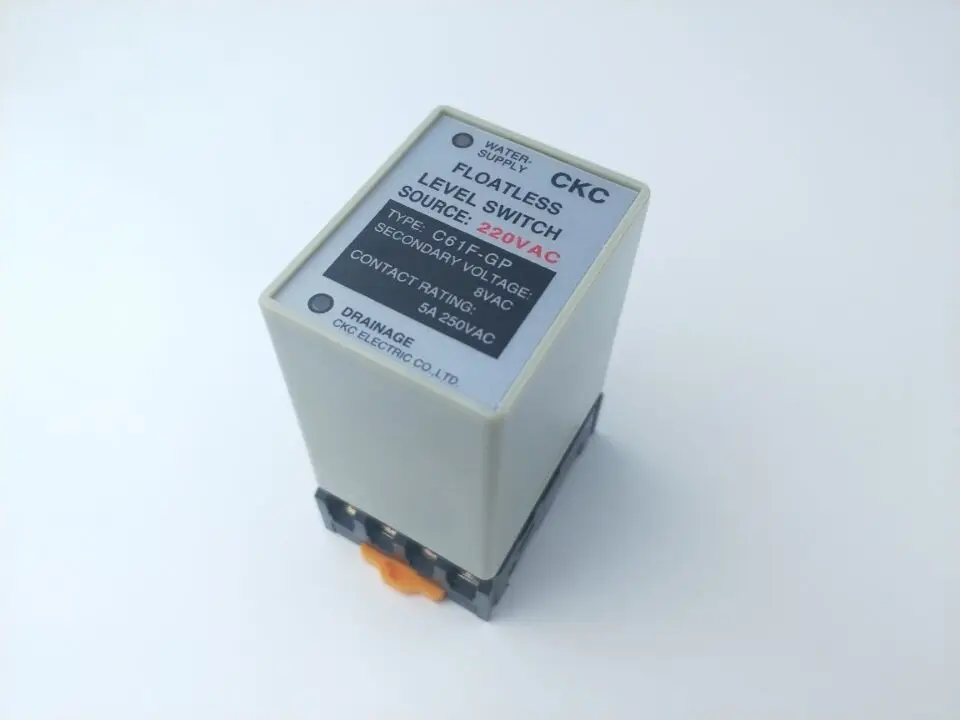 C61F GP AC 220V 50/60Hz 8 Pin Liquid беспоплавковый выключатель регулятора уровня Controller с