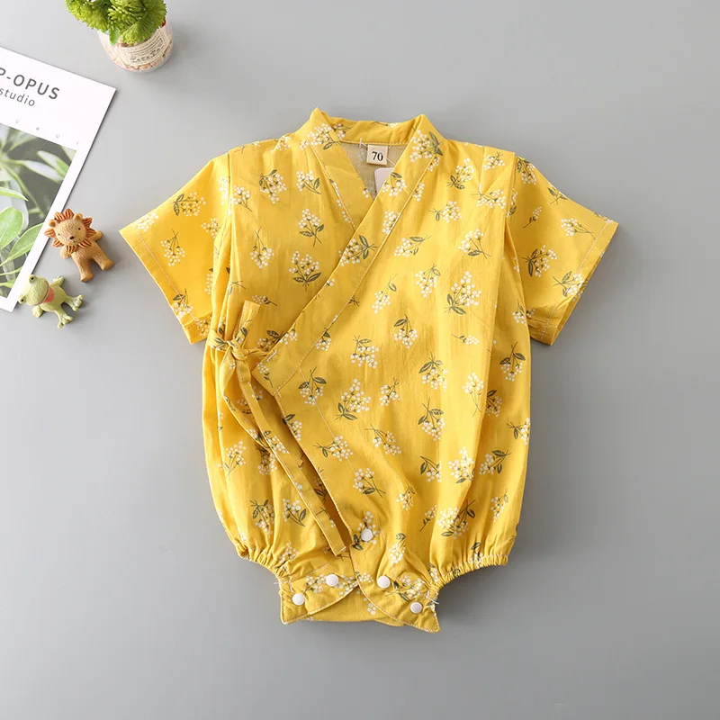 2018 новая детская одежда в цветочек японский кимоно летняя для малышей