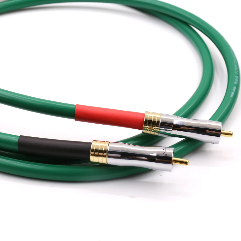 Hi Fi аудио разъем с позолоченными штекерами 0 5 3 м 4N медный RCA Соединительный