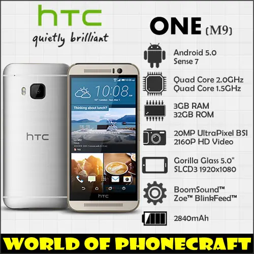 Htc один M9 завода разблокирована Восьмиядерный Qualcomm 3 ГБ Оперативная память 20MP