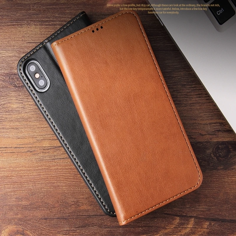 

Vintage PU Leather Flip Wallet Bag Cover for iPhone 14 13 12 mini 11 Pro Max Xs Max XR X 8 7 Plus SE Business Phone Case coque