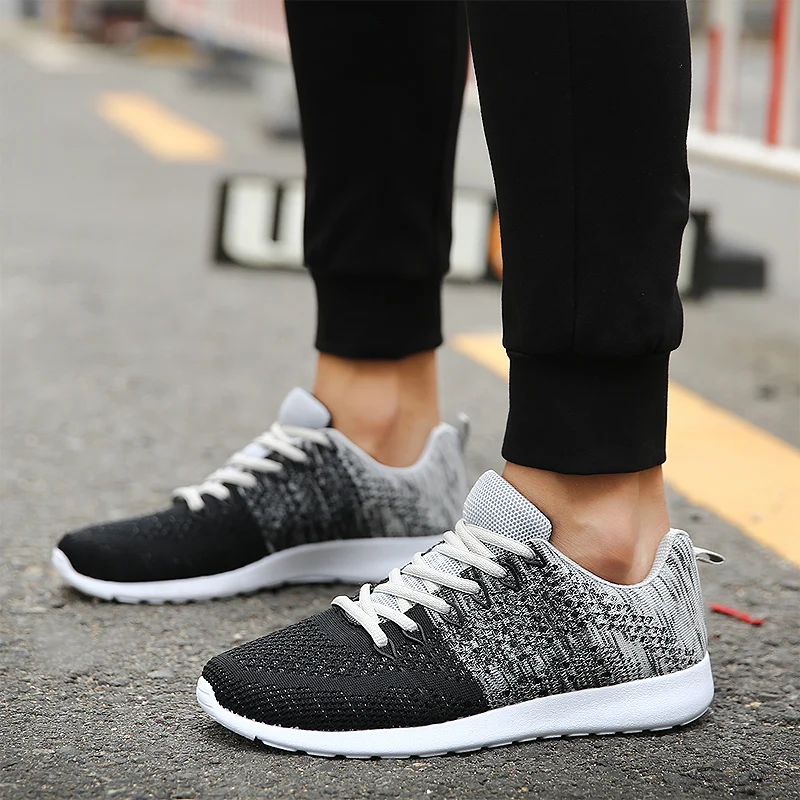 2018 New Men Fall Fly Net Surface Shoes Korean Version of Trend Men's Lightweight Breathable Sneakers Outdoor Loafers 5 | Обувь