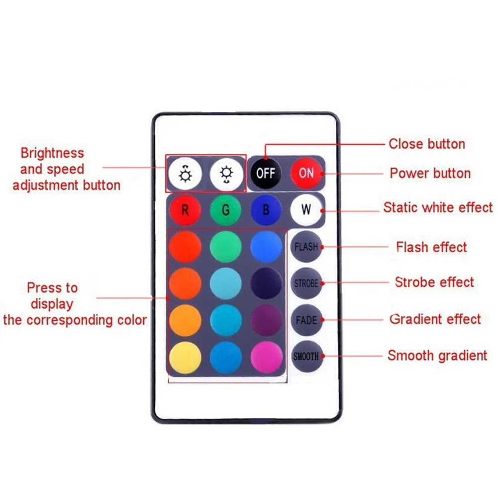 TSLEEN DC12V Светодиодная лента 5 метров гибкий светильник RGB цвет 5050 24/44Key контроллер +