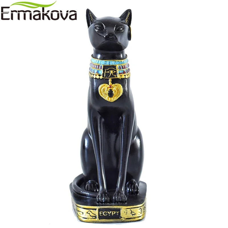 Ермакова Смола египетский кот Bestet фигурка животное египетская богиня статуя скульптура домашний бар офис настольные украшения