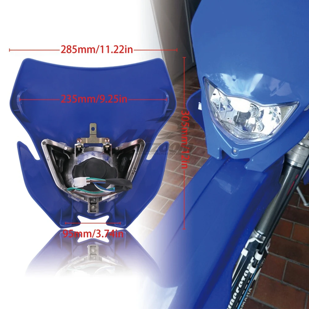 Фара для мотоцикла Yamaha Honda WR 450 250 YZ TTR Enduro Supermoto внедорожный велосипед Мотокросс