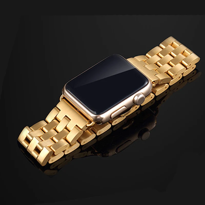 Ремешок для часов из нержавеющей стали браслет Apple Watch Iwatch Link серебристый розовый
