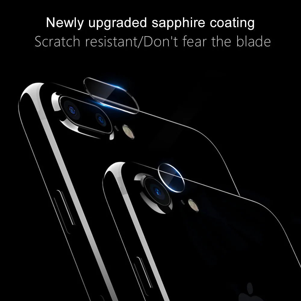Защитный чехол для объектива камеры iPhone 7 8 6S X закаленное стекло Защитная пленка