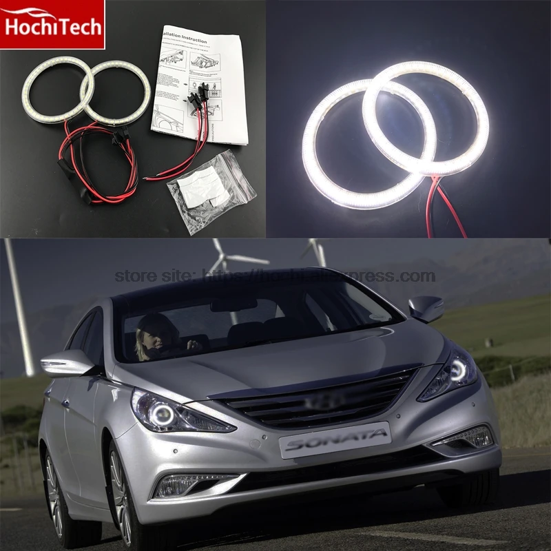 HochiTech ультра яркий SMD белый светодиод ангельские глазки 2000LM 12V halo Кольцо Комплект