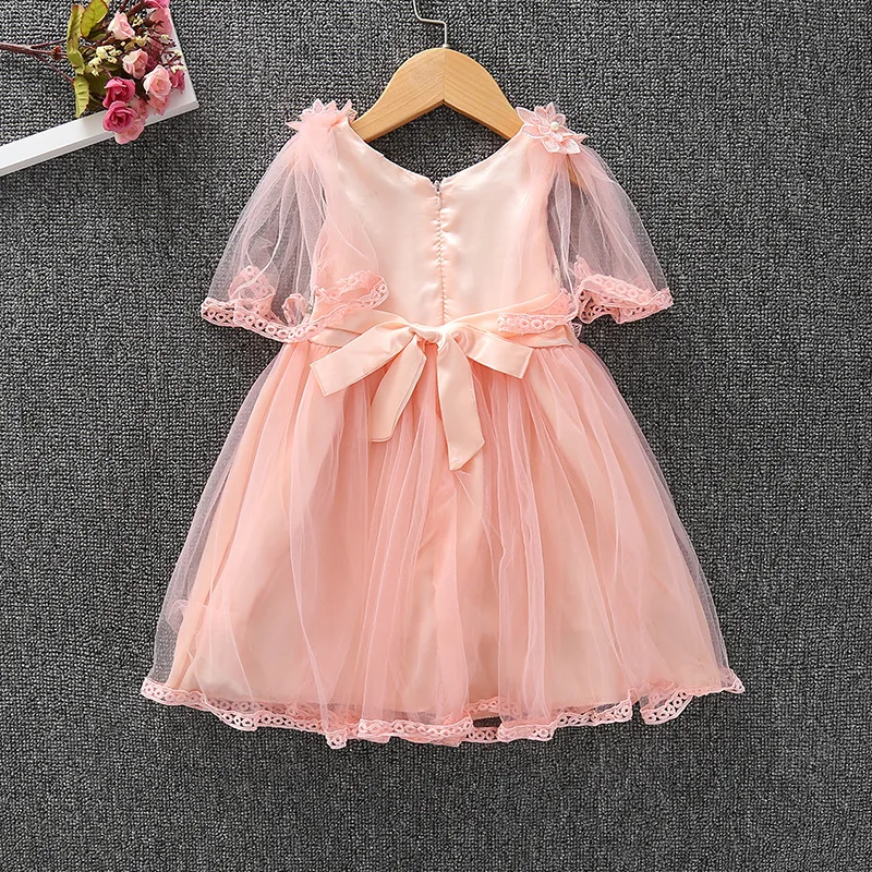 2019 платье для девочек кружевное летнее платья ребенка 0 2 лет|Платья| |