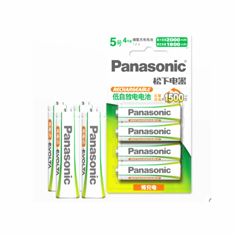 8 шт Panasonic Высокопроизводительные AA батареи 1500 раз переработка Ni-MH Предварительно заряженный HHR-3MRC перезаряжаемый аккумулятор