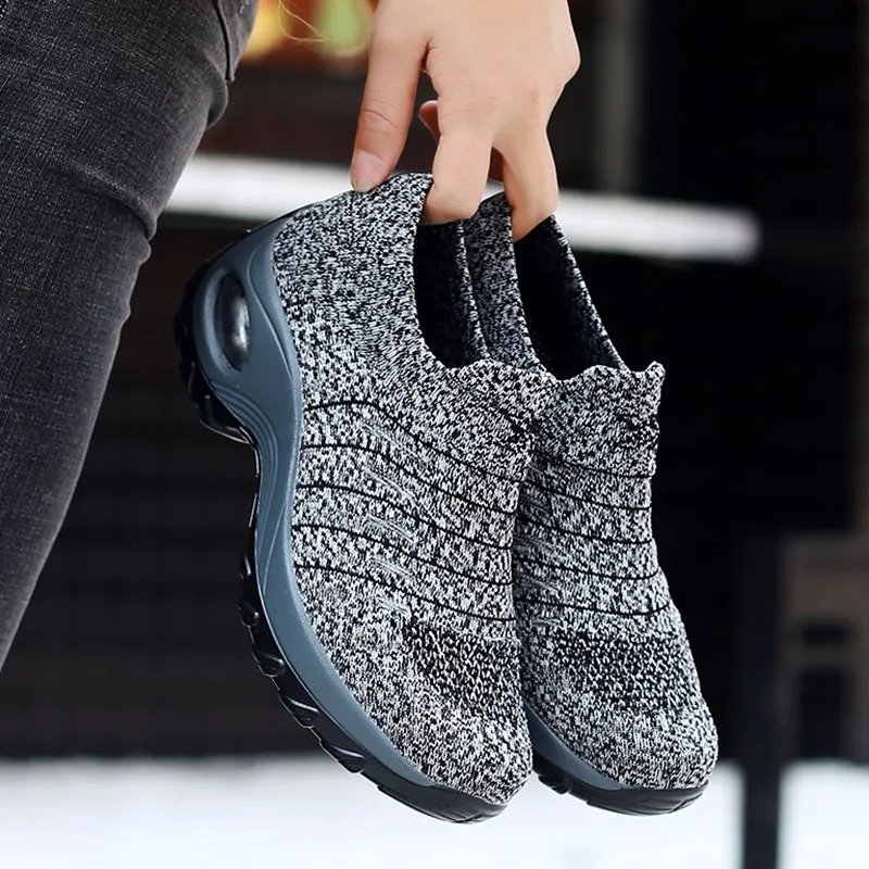 Спортивная обувь для женщин Обувь тенниса Basket Femme На толстой платформе на