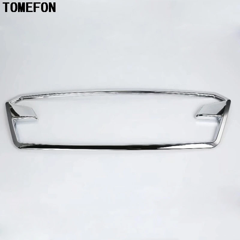 

TOMEFON ABS Chrome Front Grill Gille Replacement Cover Sticker Center Car Exterior Styling For Subaru Crosstrek SUV 2017 2018