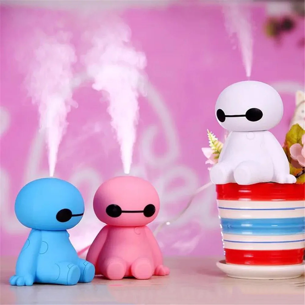 3 цвета baymax мини увлажнитель ароматерапия Прокат распыления маленький