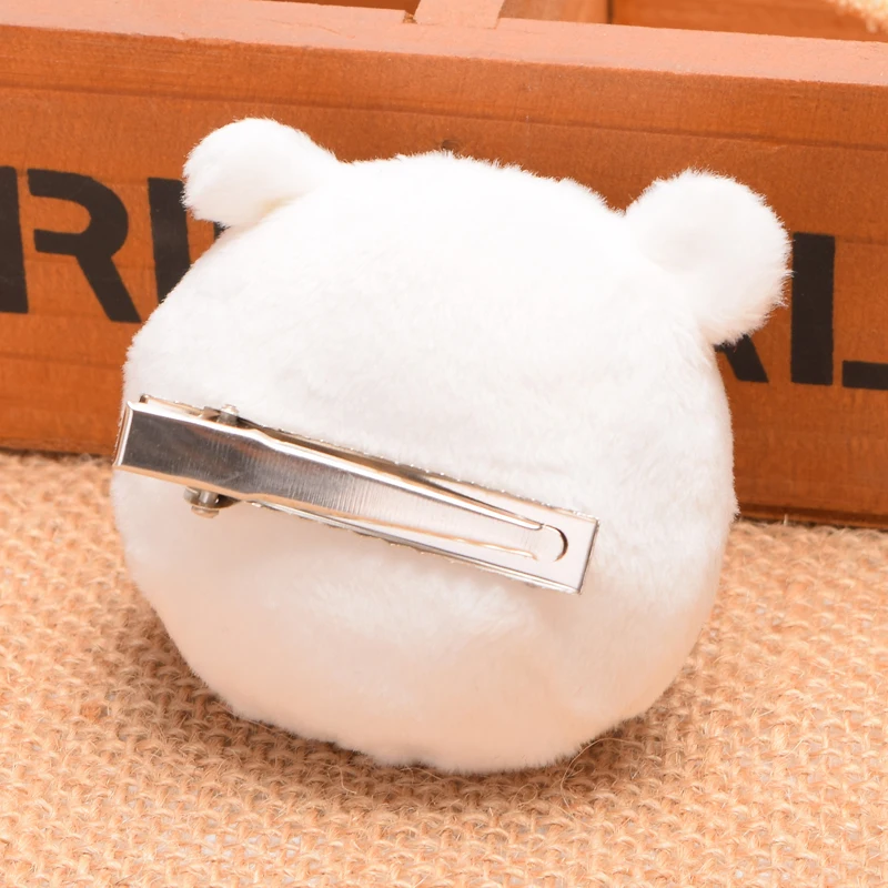 Заколки для волос в стиле аниме косплея шпильки с белым и черным медведем