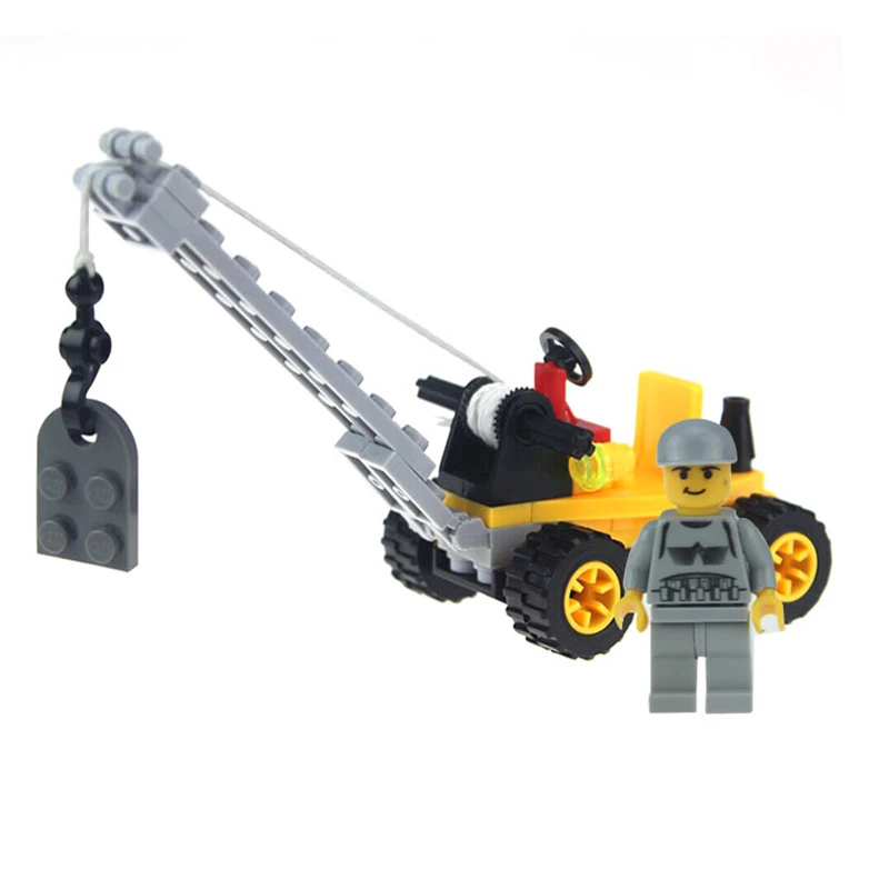 51 шт./компл. Legoings DIY Строительные Конструкторы игрушка мини кран фигурку игрушки