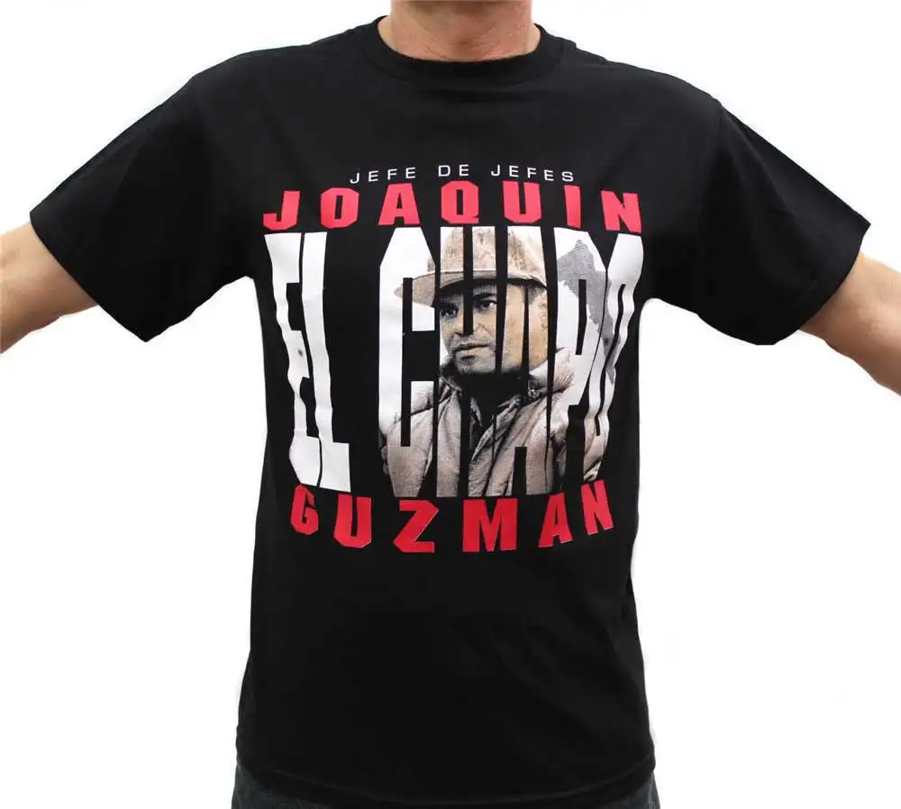 2019 новая брендовая одежда Joaquin Guzman El футболки с Чапо Hipster круглым вырезом крутые
