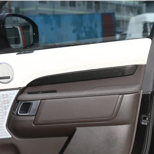 

For Land Rover Discovery 5 LR5 2017 Car-Styling Plastic Interior Door Decoration Protector Plate Cover Trim Carbon Fiber 4pcs