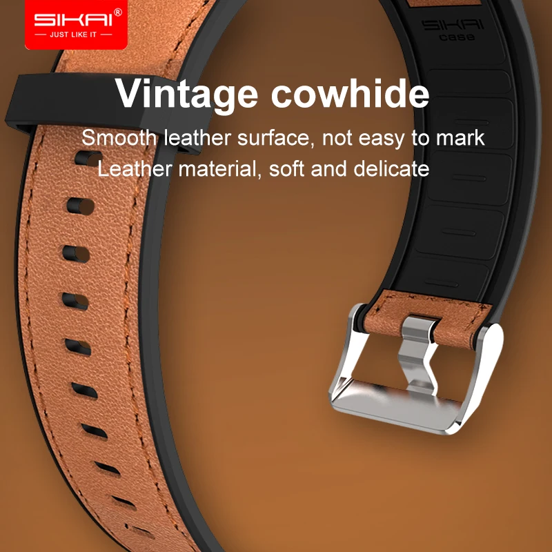 Силиконовый кожаный ремешок SIKAI для Amazfit Verge lite Смарт-часы сменный браслет