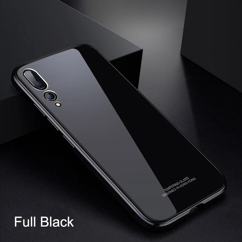 Ультратонкий Жесткий чехол для huawei P10 P10 Plus P20 P20 Pro Чехол металлический бампер+ покрытие PC Edge закаленное стекло задняя крышка 3 в 1 Coque Capa