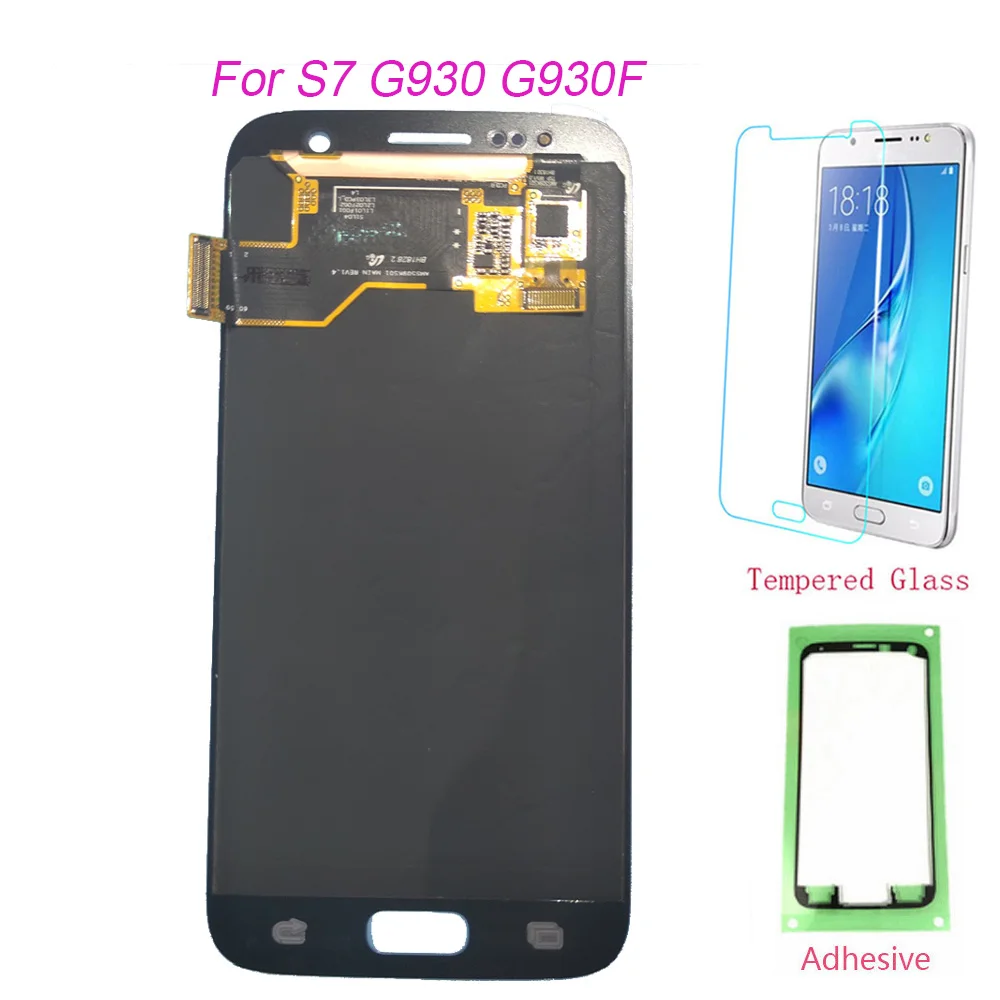 ЖК дисплей AMOLED для SAMSUNG Galaxy S7 G930 G930F с сенсорным экраном и дигитайзером G930A SM в