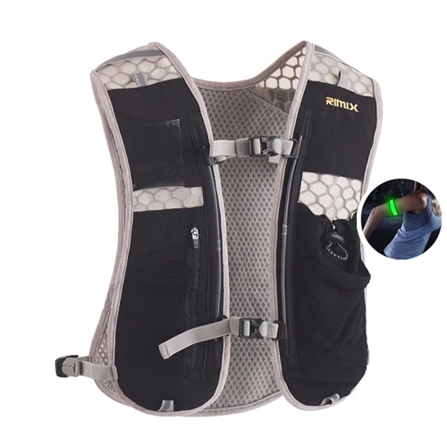 Only backpack Кроссовки для бега гидратационные рюкзаки легкий марафон рюкзак для спорта на открытом воздухе 5.5L сумка гоночный Пеший Туризм Фитнес жилет гидратации пакет - Цвет: Only backpack