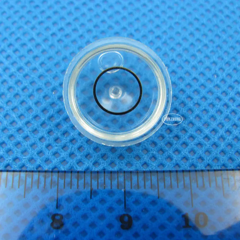 Стеклянный круглый пузырьковый уровень QASE 17*9 мм с маленьким хвостом спиртовой