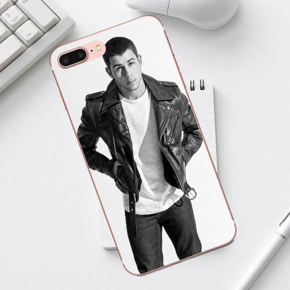 Qdowpz Nick Jonas Мягкий ТПУ чехол с принтом для iPhone 4 4S 5 5C SE 6 6S 7 8 Plus X XS Max XR Galaxy A3 A5 J1 J3 J5 J7 2017