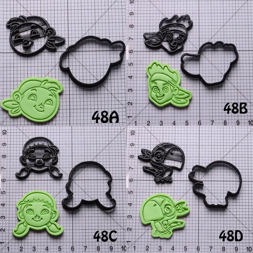 Мультфильм ТВ Джейк и пираты нетландии резак печенья набор на заказ 3D печатные