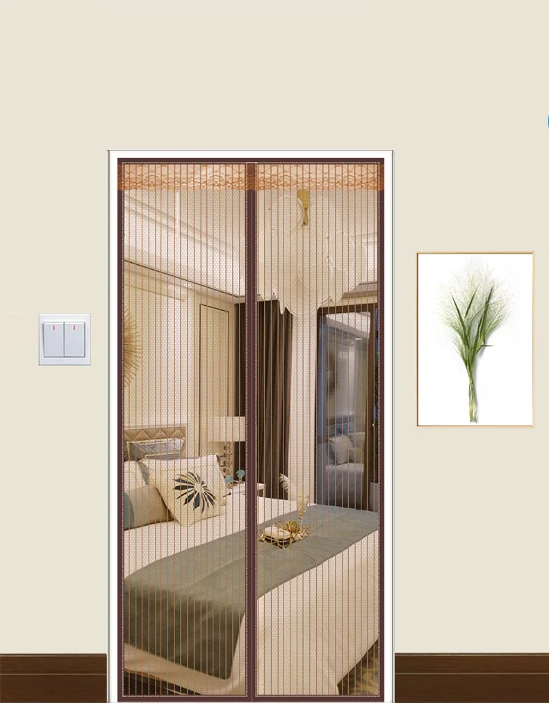 2019 Velcro Scewn Anti-mosquito Insect Magnetic Door Net Soft Screen Curtain Summer Window Netting Room Divider Inset | Дом и сад