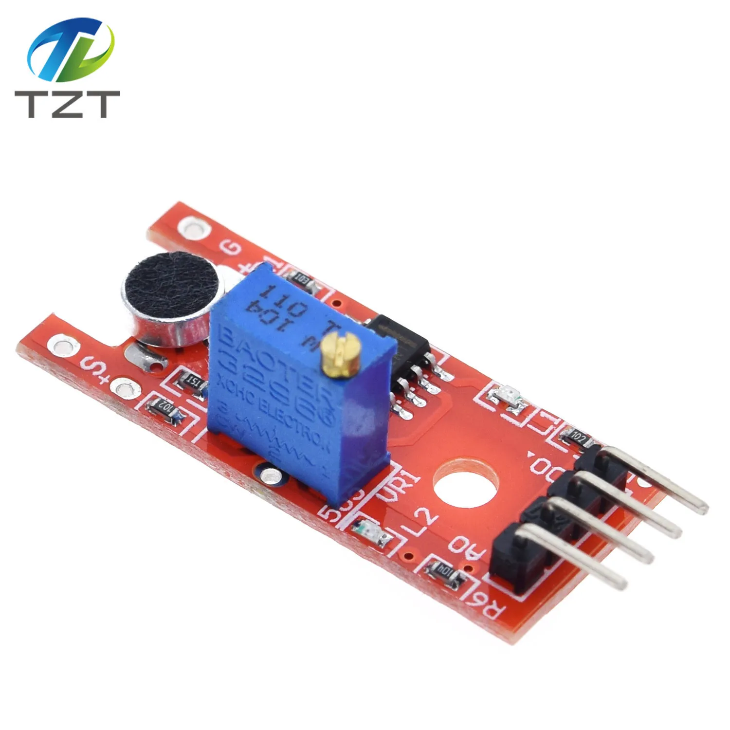 TZT микрофон голосовой звуковой сенсорный модуль для Arduino аналоговый цифровой выходной датчик s KY-038
