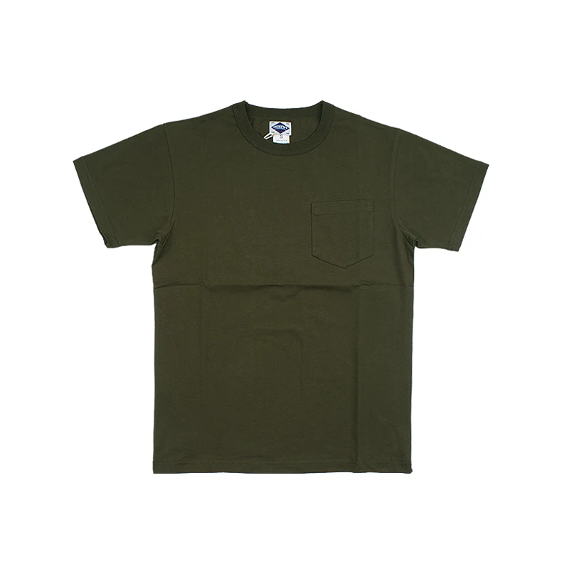 green with pocket Летняя хлопковая облегающая Однотонная футболка с карманом, Мужская Уличная простая белая футболка с коротким рукавом, цельная одежда - Цвет: green with pocket