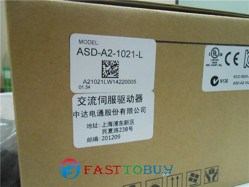 ASD-A2-1021-L Delta AC Servo Drive 1ph 220В 1KW 7.3A с полным закрытым управлением | Строительство и