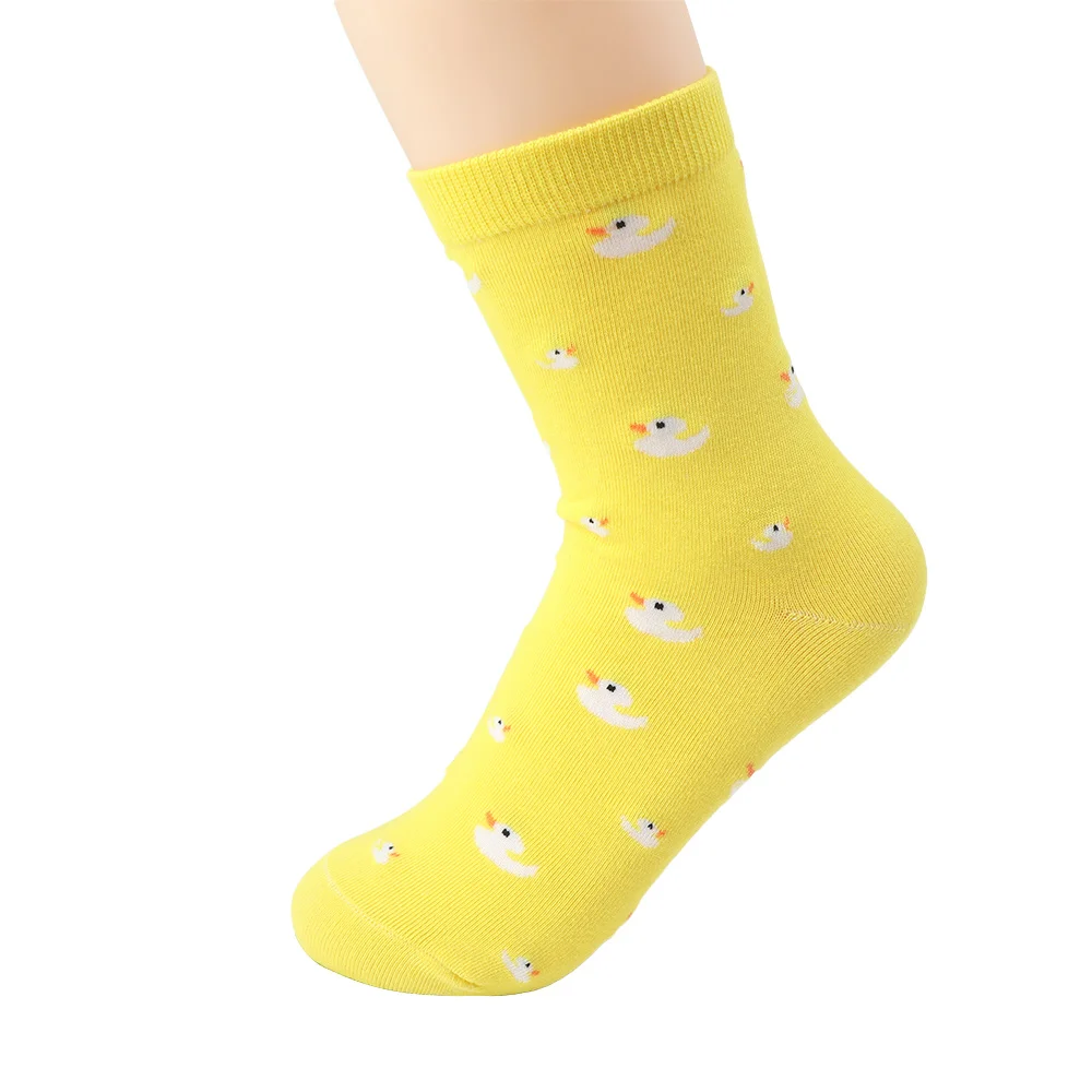 2021 новый мультфильм с рисунком утки хлопковые носки ярких цветов Женские