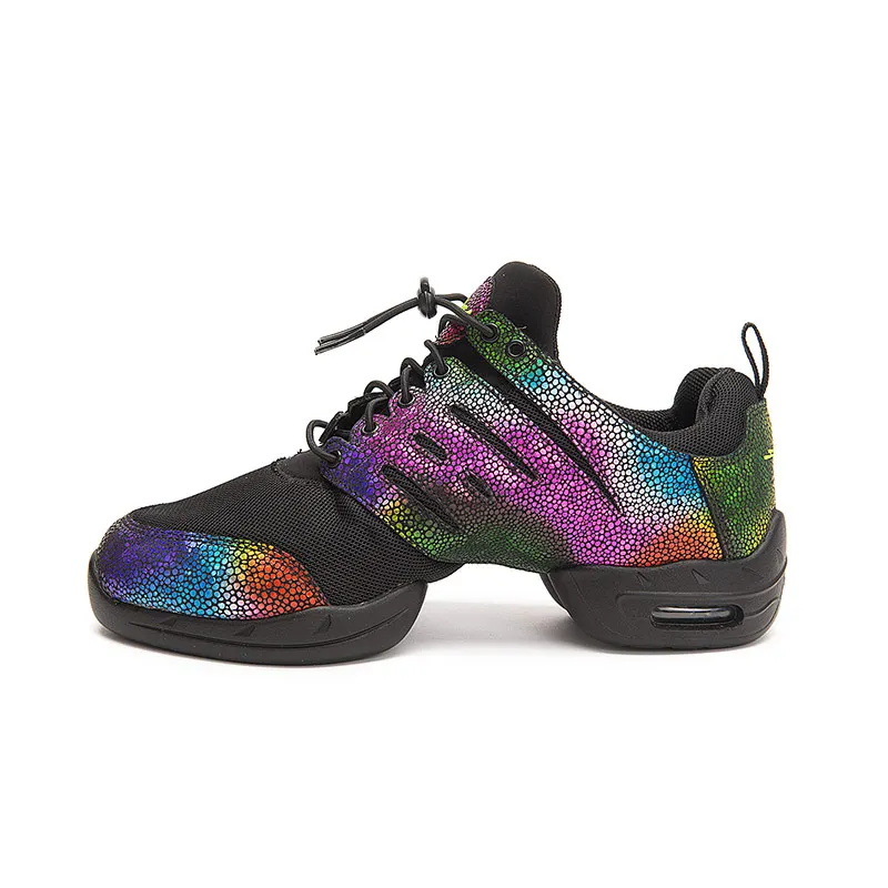 Black Sansha Dance Sneakers Air Mesh Upper Women Girls Jazz Salsa Dancing Shoes Modern Dance Shoes P51LS - Цвет: Black