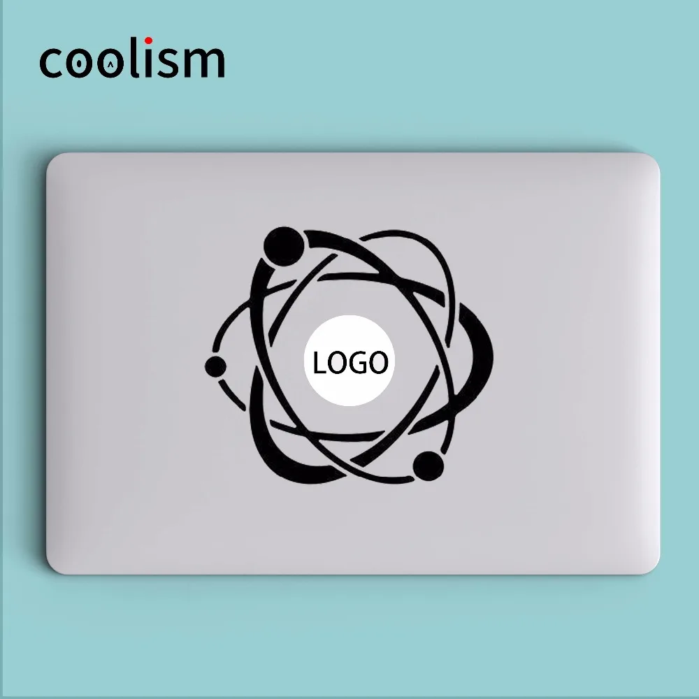 Виниловая наклейка на ноутбук Atom структура для Macbook Air 13 Pro Retina 11 12 15 дюймов HP Mi Mac