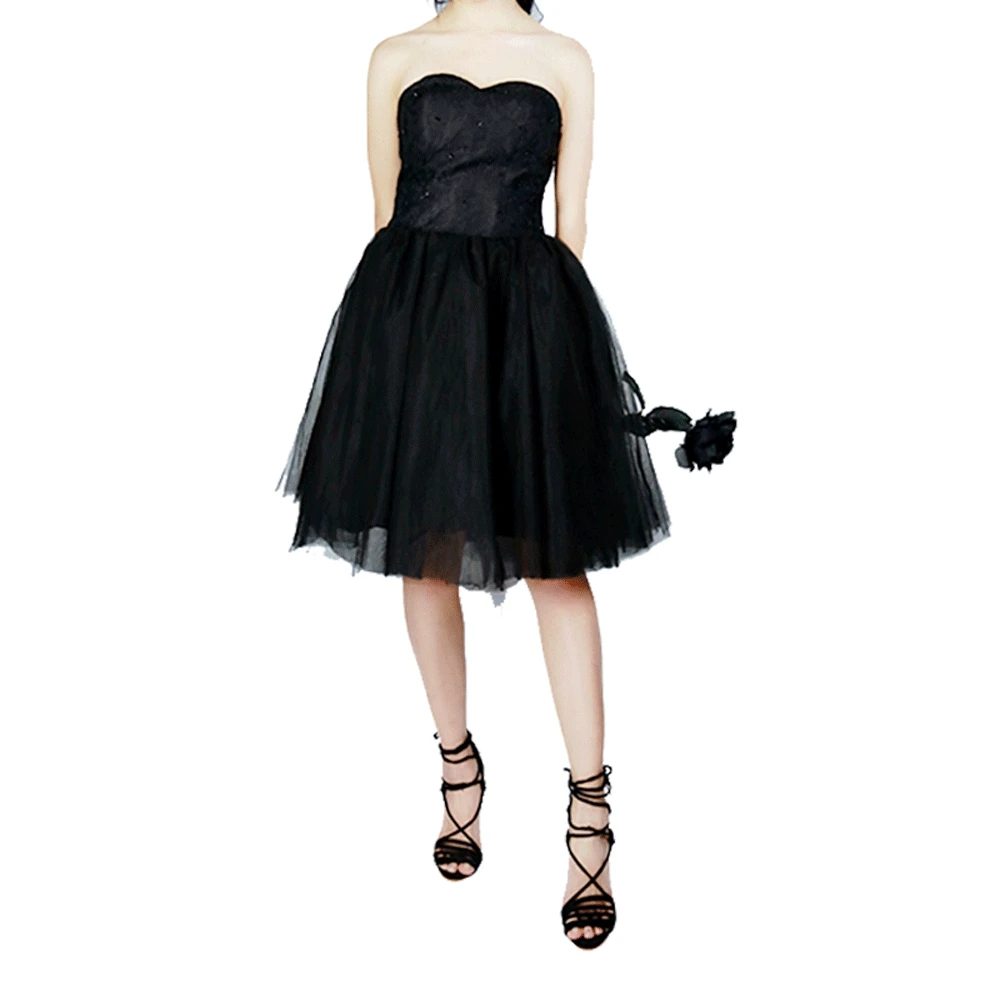 

Fashion Sexy Women's Dresses Black Lace Beaded Bandage Dinner Dress Party Performance Ball Gown Stage Costume Dresses