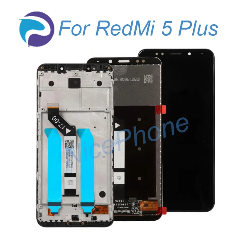 For XiaoMi RedMi 5 Plus lcd screen touch display assembly replacement with frame for plus | Мобильные телефоны и