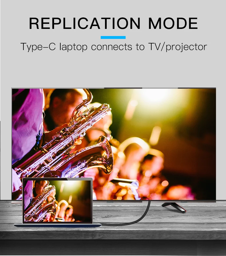Vention USB Type C в HDMI 1.8 м кабель USB 3.1 Type-C Мужчина HDMI Кабель-адаптер Поддержка 3840*2160 30 Гц для MacBook Google Pixel