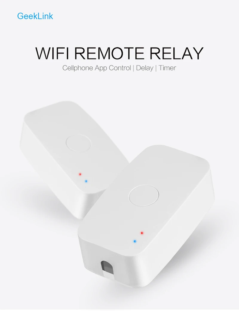 2 PCS Geeklink умный дом автоматизация таймер DIY WiFi переключатель беспроводной разъем прерыватель Domotica дистанционное управление для Alexa Google Home - Комплект: 2 PCS