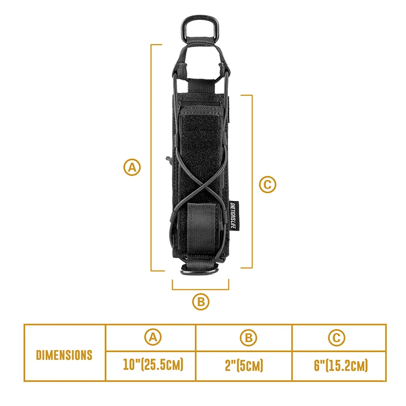 OneTigris, тактический фонарь с регулируемой емкостью, MOLLE Mag Pouch, EDC, сумка для инструментов, для фонарей, складных ножей, молоток