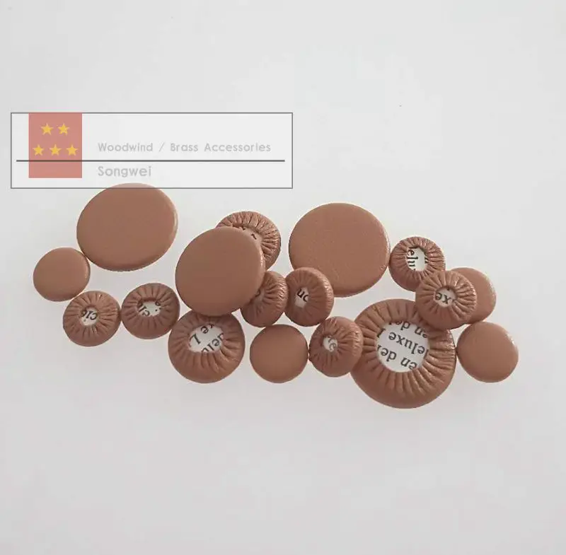 10 компл. = 170 Deluxe brown Цвет кожа кларнет колодки духовой инструмент запчасти