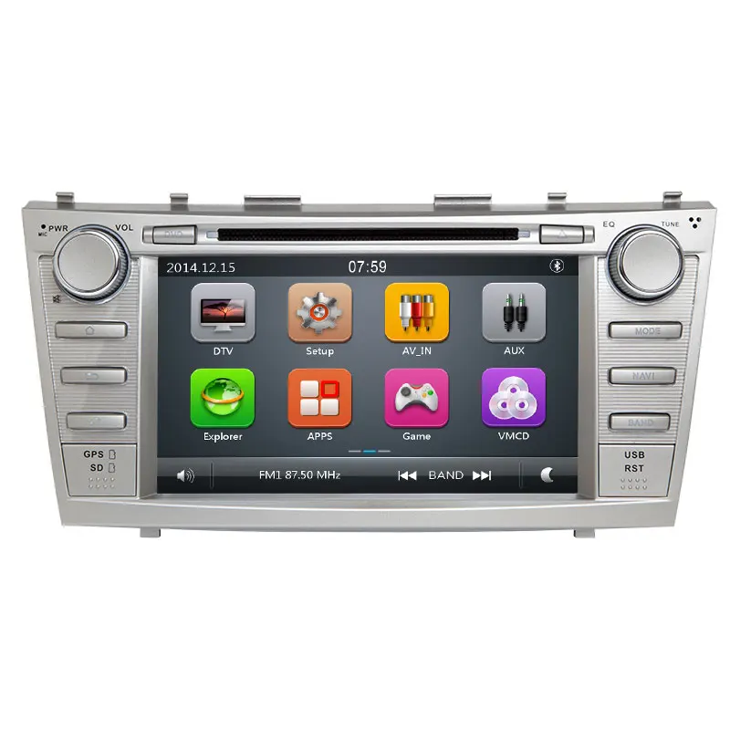 Мультимедийная система Josmile 2 Din Автомобильная DVD для Toyota Camry 2007 2008 2009 2010 2011 Auroin 2006 GPS