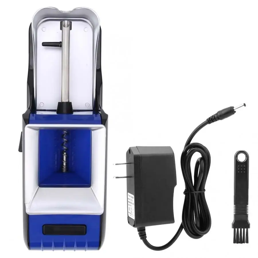 US plug Blue Новинка 100-240 В электрическая автоматическая машина для скручивания сигарет, автоматическая сигаретная машина, модные аксессуары для курения - Цвет: US plug Blue
