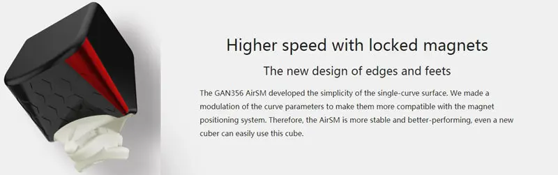 GAN356 Air SM нео куб магнитный для профессионалов 3x3x3 356Air SM Magenetic Скорость Cube Черный версия паззлы cube кубик рубика Gan 356air sm Кубик-рубик кубик головоломка игрушки для взрослых