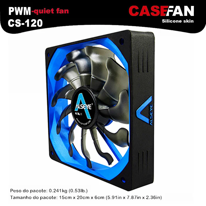 Alseye Silent Fan Cooler для корпуса компьютера 80 мм/90 мм/120 мм 3pin/4pin12v вентилятор радиатора