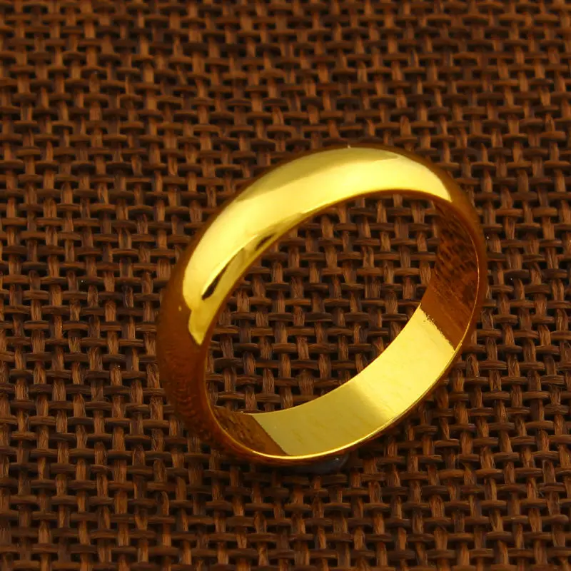 Эфиопское Золотое кольцо для мужчин и женщин подарок девочек. Золотой цвет