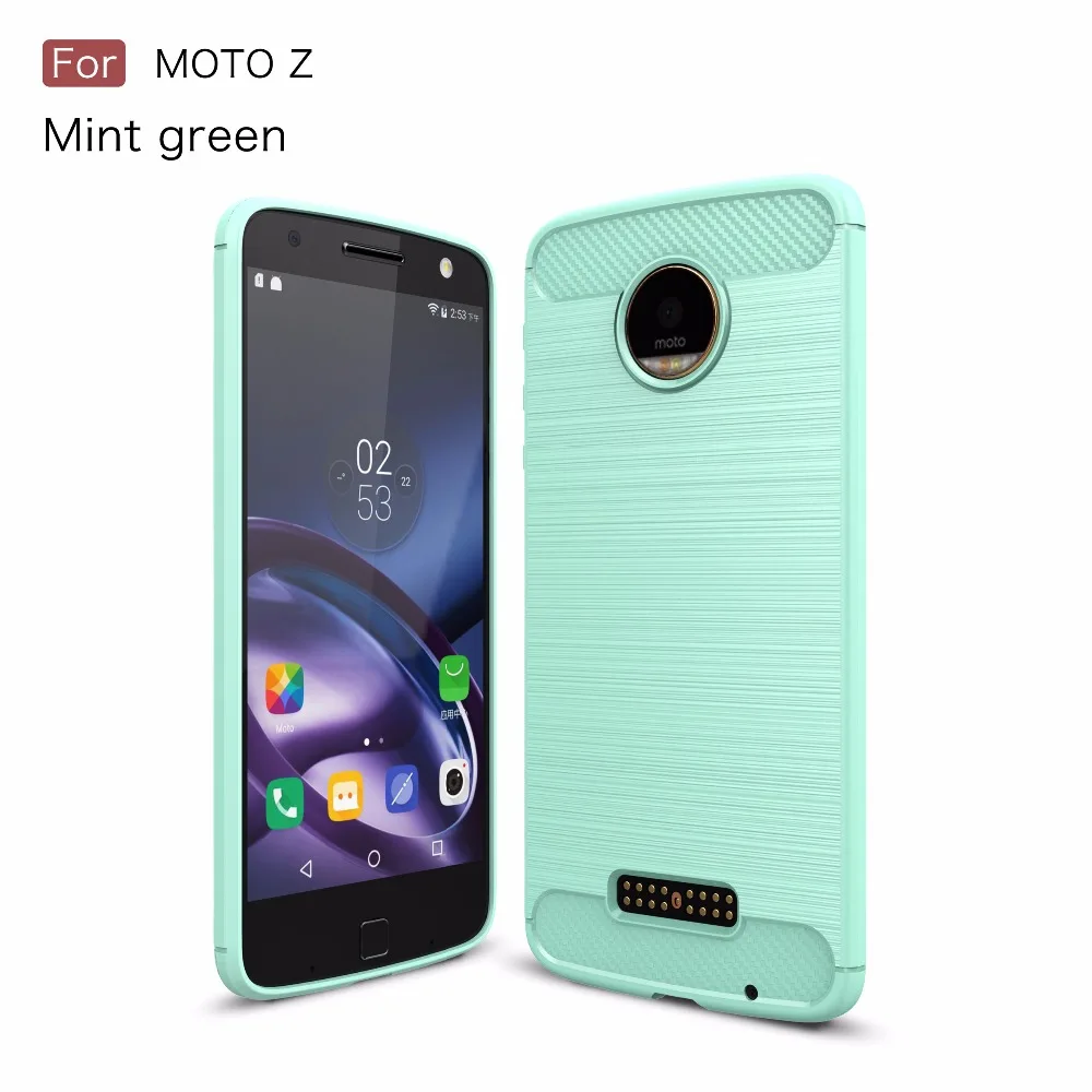 Qushar мягкий силиконовый матовый чехол для Moto Z XT1650-05 противоударный телефона 5.5