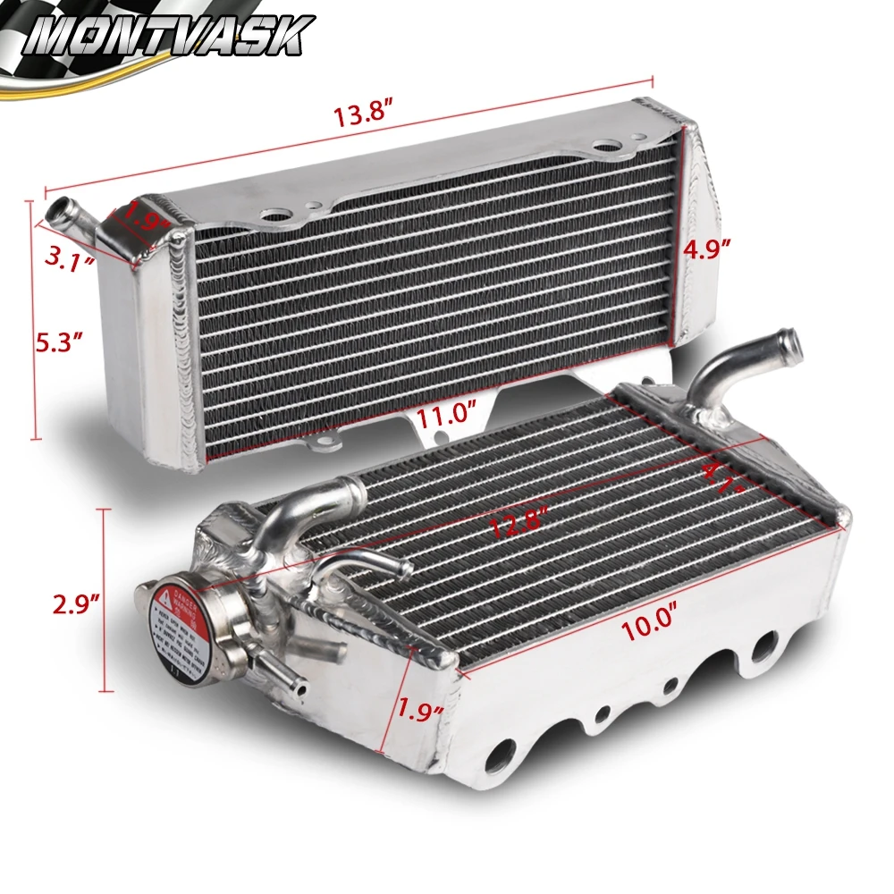 L&ampR Aluminum Radiator &amp Y Hose For KAWASAKI KX450 KX450F KX 450 F 2006 - 2007 | Автомобили и мотоциклы