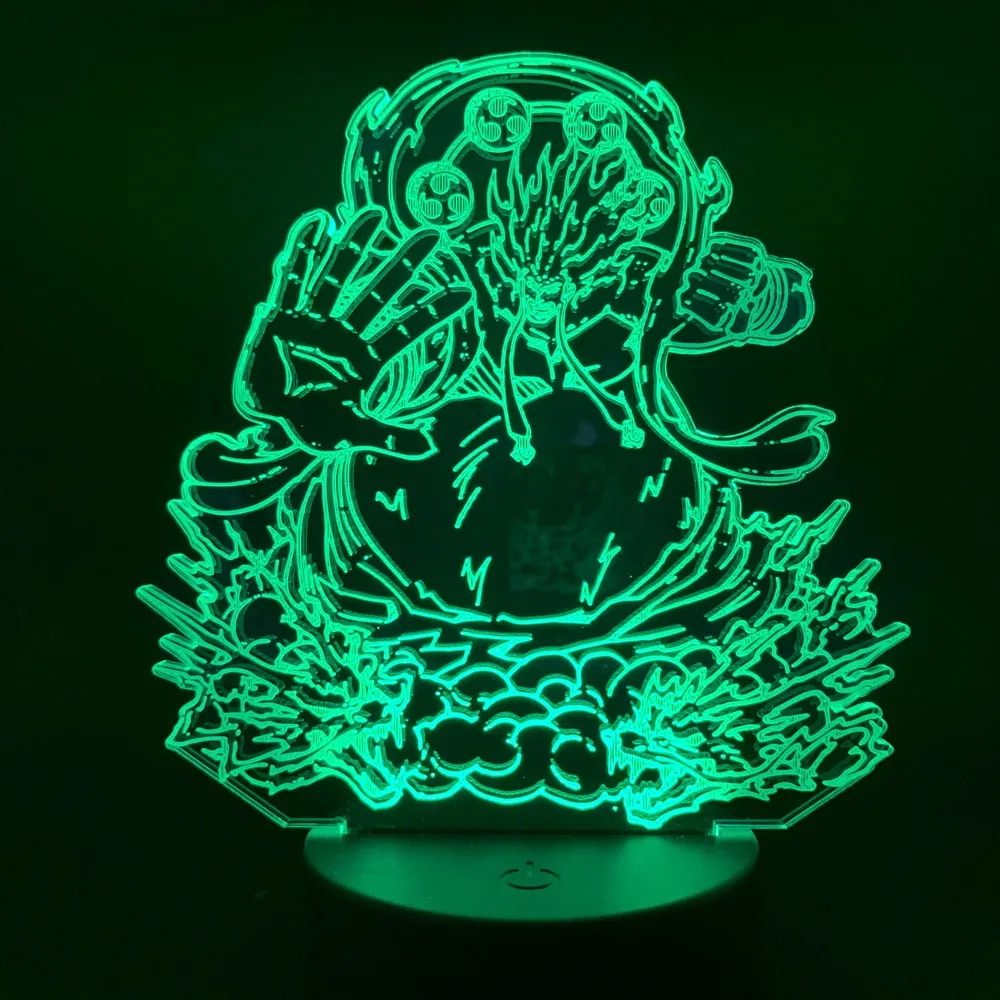 Одна деталь с принтом &quotМанки Д. Luffy Gear Fourth Power 3D светильник аниме Луффи фигурка