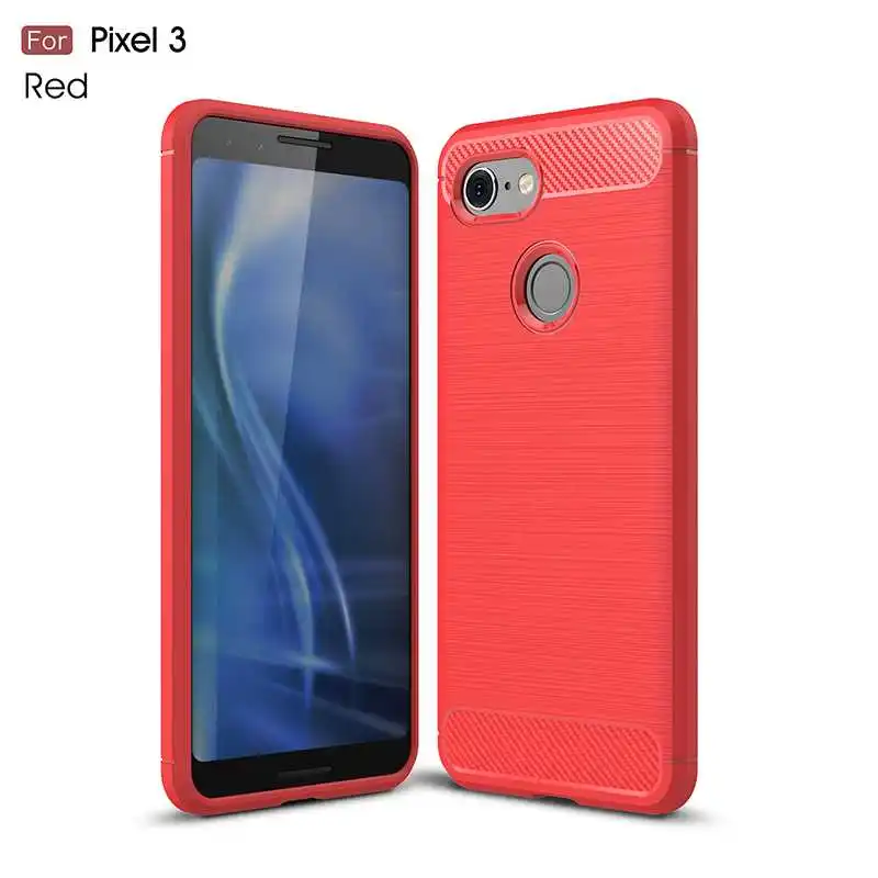 Red Модный противоударный мягкий силиконовый чехол Mokoemi 5," для Google Pixel 3, чехол для Google Pixel 3 XL, чехол для телефона - Цвет: Red